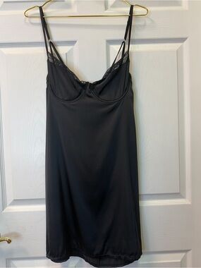 Kat the Label Black Lace-Trim Slip Dress - Women Intimates & Sleepwear